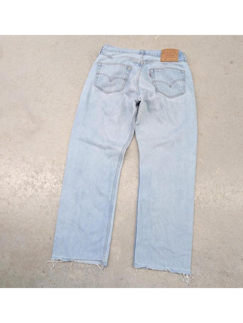 Vintage 90s Levis 501 XX Light Blue Made in Canada Jeans